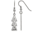 LogoArt Sterling Silver Delta Delta Delta Dangle Medium Earrings