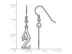 LogoArt Sterling Silver Delta Zeta Dangle Medium Earrings