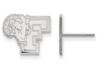 LogoArt Sterling Silver Fordham University Small Post Earrings