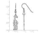 LogoArt Sterling Silver Gamma Phi Beta Dangle Medium Earrings