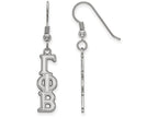 LogoArt Sterling Silver Gamma Phi Beta Dangle Medium Earrings