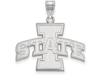 LogoArt Sterling Silver Iowa State University Large Pendant Necklace