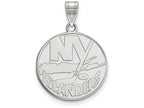 LogoArt Sterling Silver New York Islanders Large Pendant Necklace