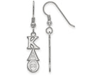 LogoArt Sterling Silver Kappa Alpha Theta Dangle Medium Earrings