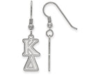 LogoArt Sterling Silver Kappa Delta Dangle Medium Earrings