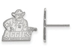 LogoArt Sterling Silver New Mexico State University Small Post Earrings