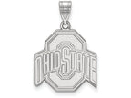 LogoArt Sterling Silver Ohio State University Large Pendant Necklace