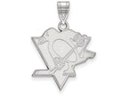 LogoArt Sterling Silver Pittsburgh Penguins Large Pendant Necklace