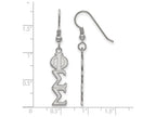 LogoArt Sterling Silver Phi Sigma Sigma Dangle Medium Earrings