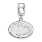 LogoArt Sterling Silver Penn State University Bead Charm Charm Small Dangle Bead Charm