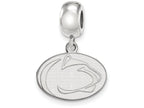 LogoArt Sterling Silver Penn State University Bead Charm Charm Small Dangle Bead Charm