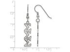 LogoArt Sterling Silver Sigma Sigma Sigma Dangle Medium Earrings