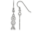 LogoArt Sterling Silver Theta Phi Alpha Dangle Medium Earrings