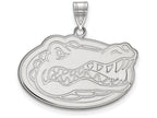 LogoArt Sterling Silver University Of Florida Large Pendant Necklace