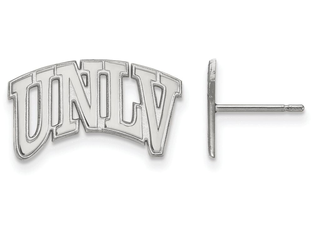 LogoArt Sterling Silver University Of Nevada Las Vegas Small Post Earrings