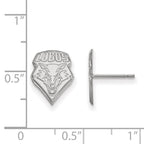 LogoArt Sterling Silver University Of New Mexico Small Post Earrings