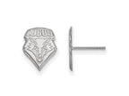 LogoArt Sterling Silver University Of New Mexico Small Post Earrings