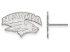 LogoArt Sterling Silver University Of Nevada Small Post Earrings