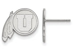 LogoArt Sterling Silver University Of Utah Small Post Earrings