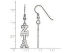 LogoArt Sterling Silver Zeta Tau Alpha Dangle Medium Earrings