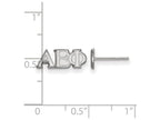 LogoArt Sterling Silver Alpha Epsilon Phi Extra Small Post Earrings