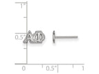 LogoArt Sterling Silver Alpha Phi Extra Small Post Earrings