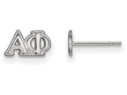 LogoArt Sterling Silver Alpha Phi Extra Small Post Earrings
