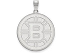 LogoArt Sterling Silver Boston Bruins XL Pendant Necklace