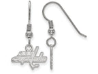 LogoArt Sterling Silver Washington Capitals Xs Dangle Earrings Wire