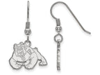 LogoArt Sterling Silver California State University Fresno Small Dangle Earrings Wire