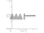 LogoArt Sterling Silver Delta Delta Delta Extra Small Post Earrings