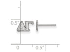 LogoArt Sterling Silver Delta Gamma Extra Small Post Earrings