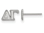 LogoArt Sterling Silver Delta Gamma Extra Small Post Earrings