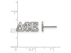 LogoArt Sterling Silver Delta Phi Epsilon Extra Small Post Earrings