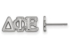 LogoArt Sterling Silver Delta Phi Epsilon Extra Small Post Earrings