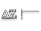 LogoArt Sterling Silver Delta Zeta Extra Small Post Earrings