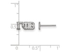 LogoArt Sterling Silver Gamma Phi Beta Extra Small Post Earrings