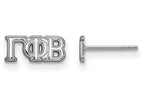 LogoArt Sterling Silver Gamma Phi Beta Extra Small Post Earrings