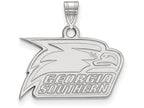 LogoArt Sterling Silver Georgia Southern University Small Pendant Necklace