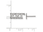 LogoArt Sterling Silver Kappa Kappa Gamma Extra Small Post Earrings