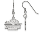 LogoArt Sterling Silver Longwood University Small Dangle Earrings Wire