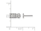 LogoArt Sterling Silver Pi Beta Phi Extra Small Post Earrings