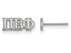 LogoArt Sterling Silver Pi Beta Phi Extra Small Post Earrings