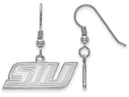 LogoArt Sterling Silver Southern Illinois University Xs Dangle Earrings Wire