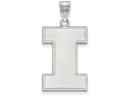 LogoArt Sterling Silver University Of Illinois XL Pendant Necklace