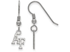 LogoArt Sterling Silver United States Air Force Academy Xs Dangle Earrings Wire