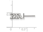 LogoArt Sterling Silver Zeta Tau Alpha Extra Small Post Earrings