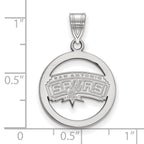 LogoArt Sterling Silver Boise State University Large Pendant Necklace