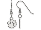 LogoArt Sterling Silver Clemson University Xs Dangle Earrings Wire