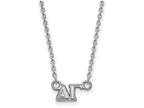 LogoArt Sterling Silver Delta Gamma Extra Small Pendant Necklace With 18 Inch